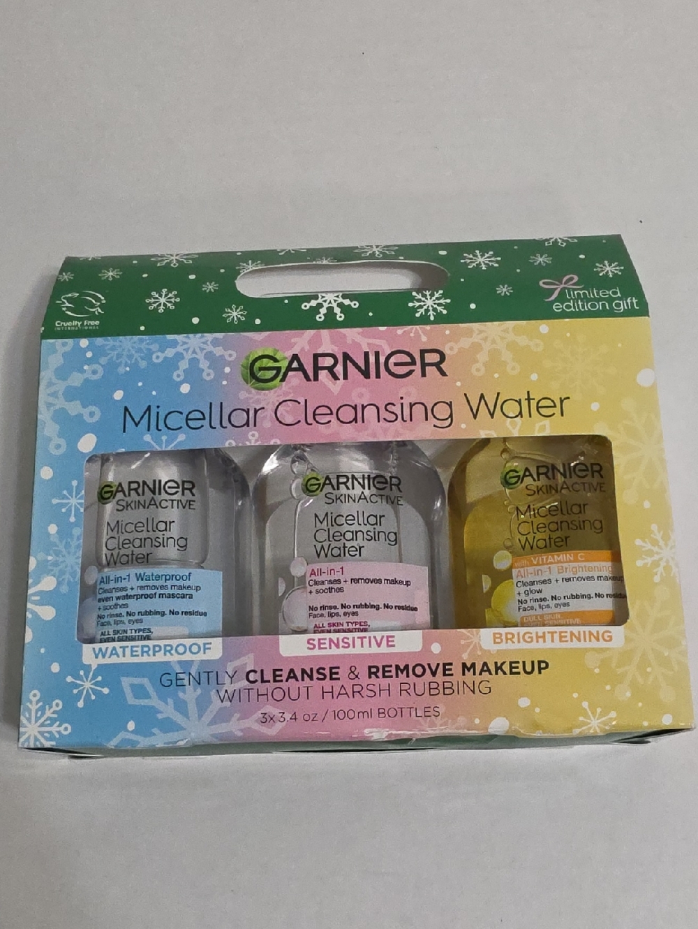 Garnier Micellar Cleansing Water Trio - Blue, Pink & Yellow *NWT* - Picture 2 of 3